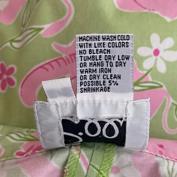 Lilly Pulitzer | Key West Circus Elephant Capri Pants Coin Pocket Vintage - Picture 8 of 8